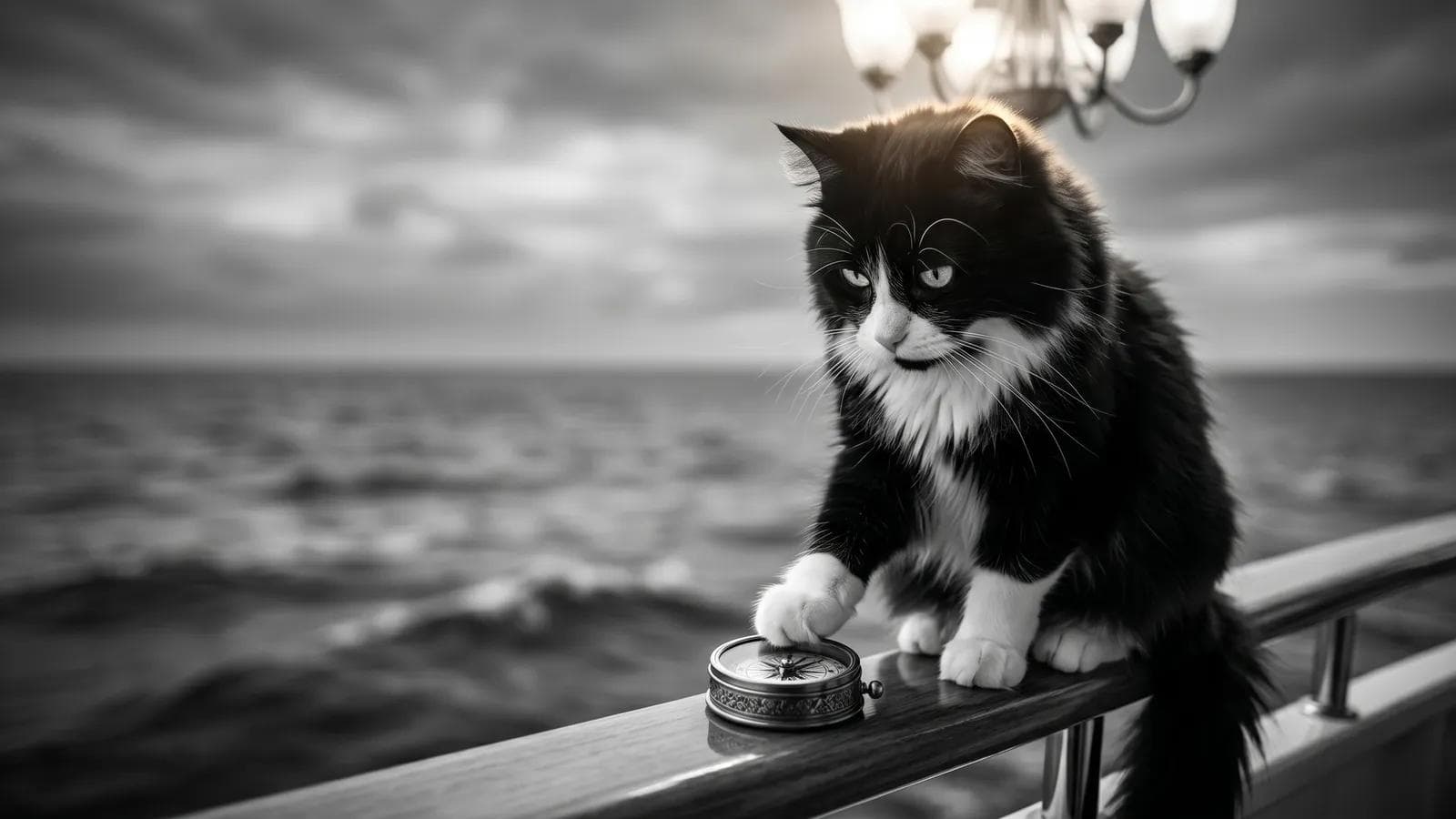 Vino the Tuxedo Cat exploring the pyramids of Giza